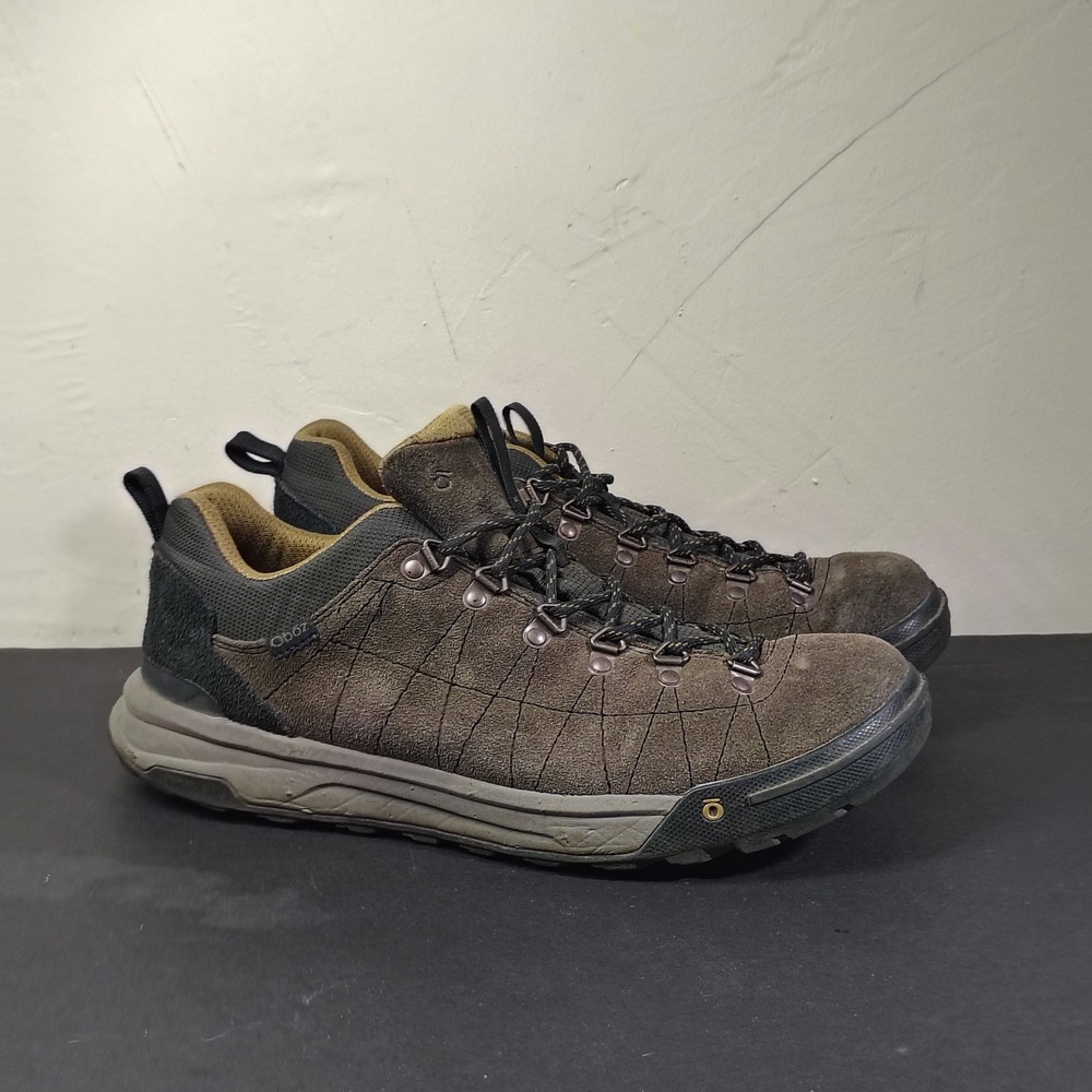 Oboz Beall II Mens 12 Brown Suede Leather Low Hiking Outdoor Shoes